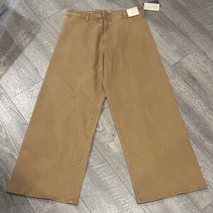 Women sailor wide leg Tan Pants